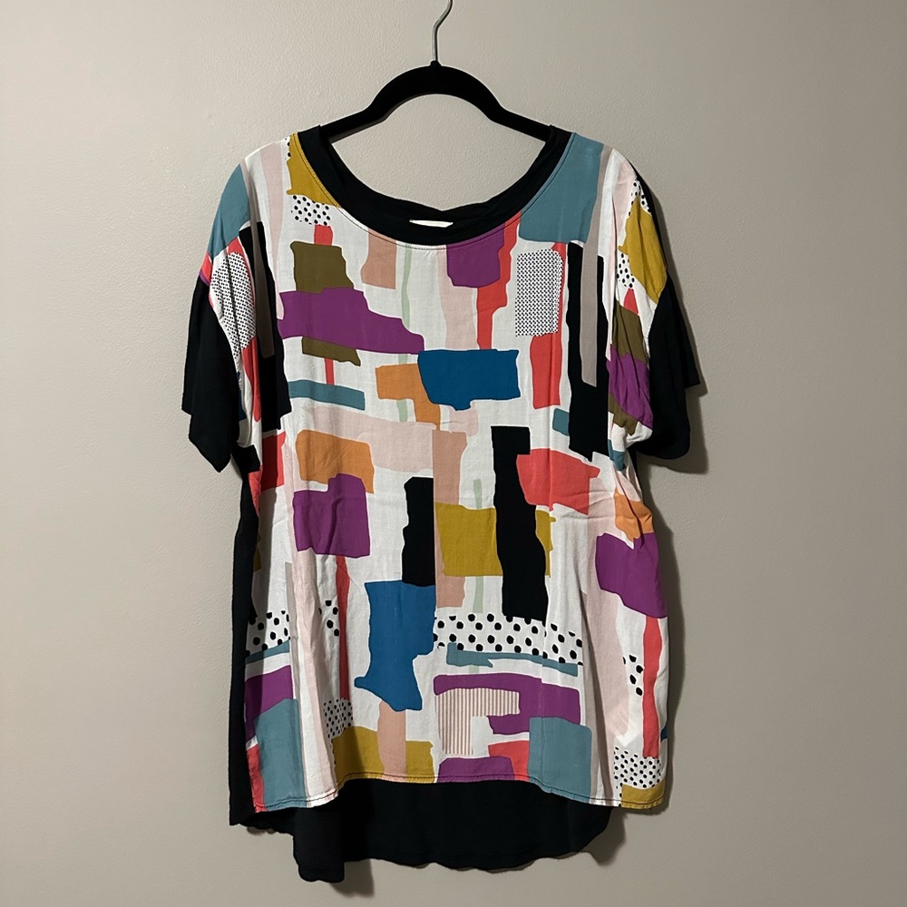 t.la Abstract Mixed Material Top